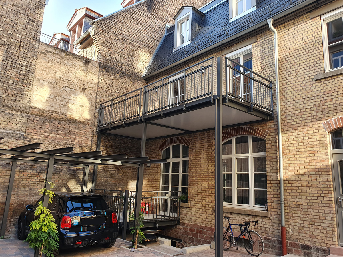 Balkonanbau bei Denkmalschutz